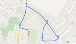 Laufstrecke Bambini-Lauf (1,4 km)